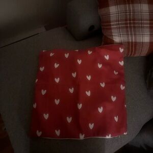 Heart Patterned Red pillow cases decortive